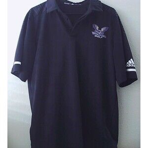 ADIDAS Climalite Athletic Golf Polo Black Westminster Golf Size Medium